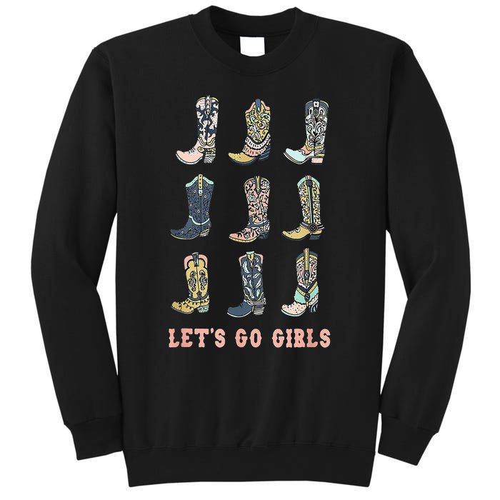 Cowgirl Boot Lets Go Howdy Western Cowgirl Sweatshirt