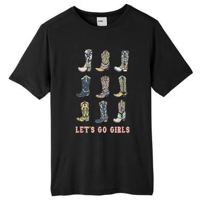 Cowgirl Boot Lets Go Howdy Western Cowgirl Tall Fusion ChromaSoft Performance T-Shirt