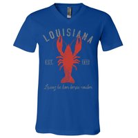 Crawfish Boil Louisiana Laissez Les Bon Temps Rouler Gift V-Neck T-Shirt