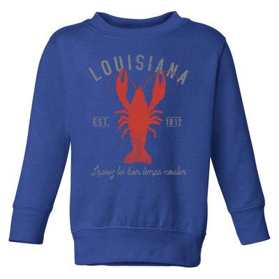 Crawfish Boil Louisiana Laissez Les Bon Temps Rouler Gift Toddler Sweatshirt