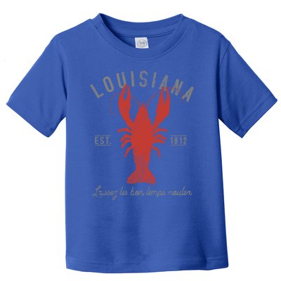 Crawfish Boil Louisiana Laissez Les Bon Temps Rouler Gift Toddler T-Shirt