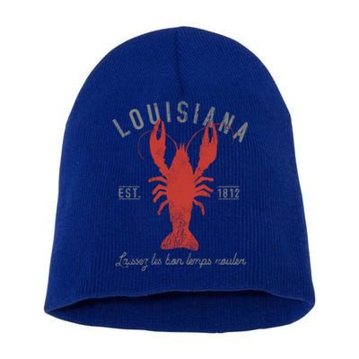 Crawfish Boil Louisiana Laissez Les Bon Temps Rouler Gift Short Acrylic Beanie