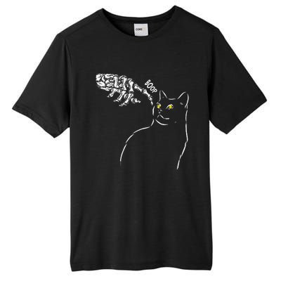 Cat Black Lover Skeleton Hand Boop Funny Halloween Tall Fusion ChromaSoft Performance T-Shirt