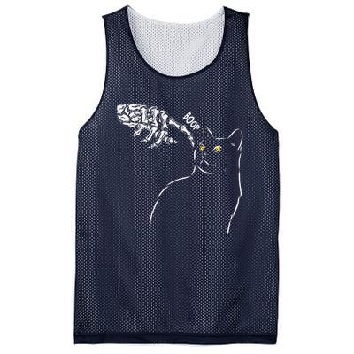 Cat Black Lover Skeleton Hand Boop Funny Halloween Mesh Reversible Basketball Jersey Tank