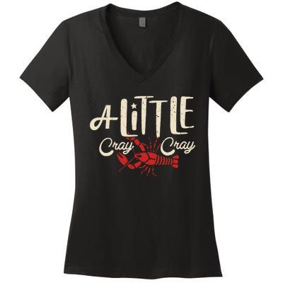 Crawfish Boil Little Cray Louisiana Women's V-Neck T-Shirt