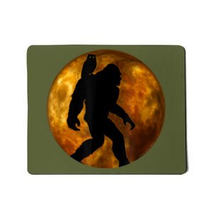 Cool Bigfoot Lovers Design With Full Moon Bigfoot Mousepad