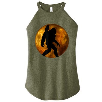 Cool Bigfoot Lovers Design With Full Moon Bigfoot Women's Perfect Tri Rocker Tank