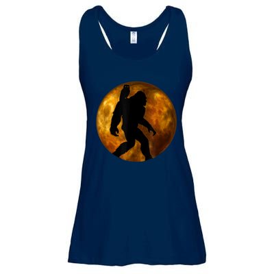 Cool Bigfoot Lovers Design With Full Moon Bigfoot Ladies Essential Flowy Tank