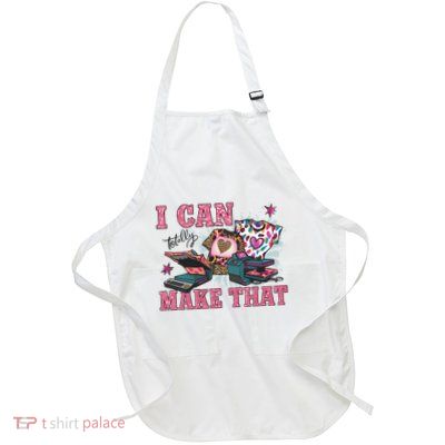 Crafty Boss Lady I Can Totally Make That Sublimation Full-Length Apron With Pockets
