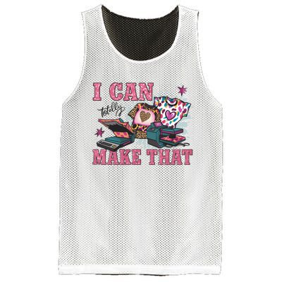 Crafty Boss Lady I Can Totally Make That Sublimation Mesh Reversible Basketball Jersey Tank