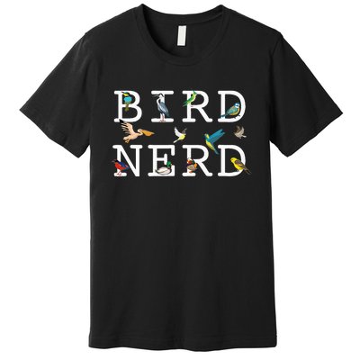 Cool Bird Lover Birdwatching Present Birdwatcher Birder Premium T-Shirt