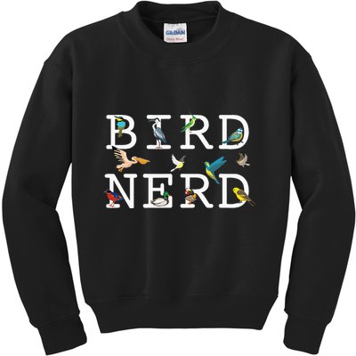 Cool Bird Lover Birdwatching Present Birdwatcher Birder Kids Sweatshirt