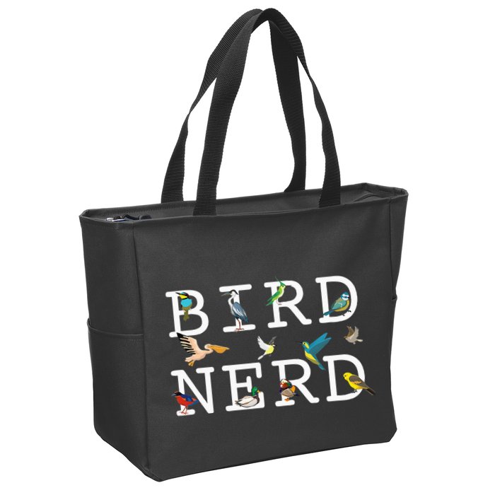 Cool Bird Lover Birdwatching Present Birdwatcher Birder Zip Tote Bag