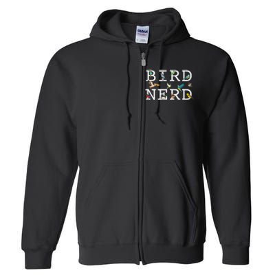 Cool Bird Lover Birdwatching Present Birdwatcher Birder Full Zip Hoodie