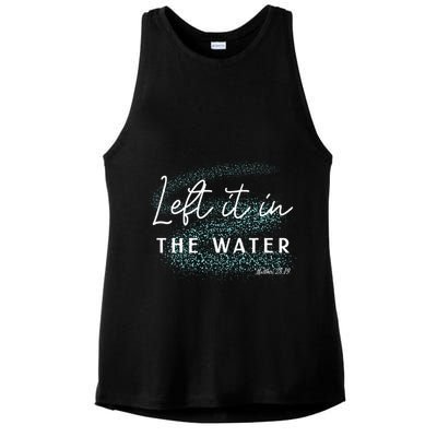 Christian Baptism Left It In The Water Matthew2819 Ladies PosiCharge Tri-Blend Wicking Tank
