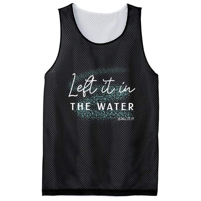 Christian Baptism Left It In The Water Matthew2819 Mesh Reversible Basketball Jersey Tank