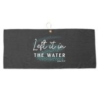 Christian Baptism Left It In The Water Matthew2819 Large Microfiber Waffle Golf Towel
