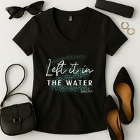 Christian Baptism Left It In The Water Matthew2819 Women's V-Neck T-Shirt