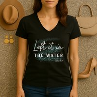 Christian Baptism Left It In The Water Matthew2819 Women's V-Neck T-Shirt