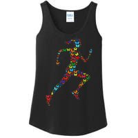 Colorful Butterfly Lover Fitness And Running Ladies Essential Tank