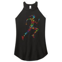 Colorful Butterfly Lover Fitness And Running Women's Perfect Tri Rocker Tank