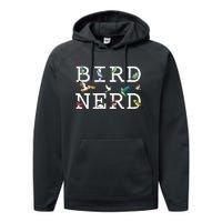 Cool Bird Lover Birdwatching Present Birdwatcher Birder Performance Fleece Hoodie