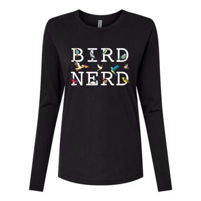 Cool Bird Lover Birdwatching Present Birdwatcher Birder Womens Cotton Relaxed Long Sleeve T-Shirt