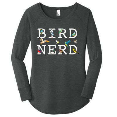 Cool Bird Lover Birdwatching Present Birdwatcher Birder Women's Perfect Tri Tunic Long Sleeve Shirt