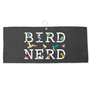 Cool Bird Lover Birdwatching Present Birdwatcher Birder Large Microfiber Waffle Golf Towel