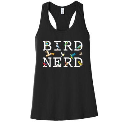 Cool Bird Lover Birdwatching Present Birdwatcher Birder Women's Racerback Tank