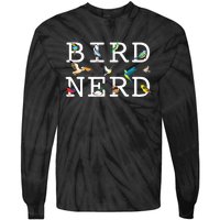 Cool Bird Lover Birdwatching Present Birdwatcher Birder Tie-Dye Long Sleeve Shirt