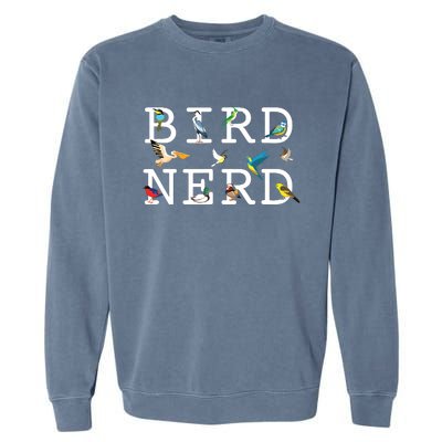 Cool Bird Lover Birdwatching Present Birdwatcher Birder Garment-Dyed Sweatshirt