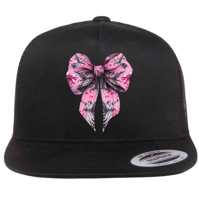 Coquette Bow LDS Mormon Missionary Latter Day Saints Girl Flat Bill Trucker Hat