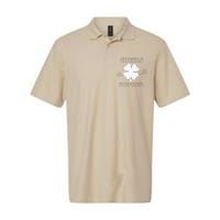 Cheers Bitches Lucky Clover Saint Patrick's Day Irish Softstyle Adult Sport Polo