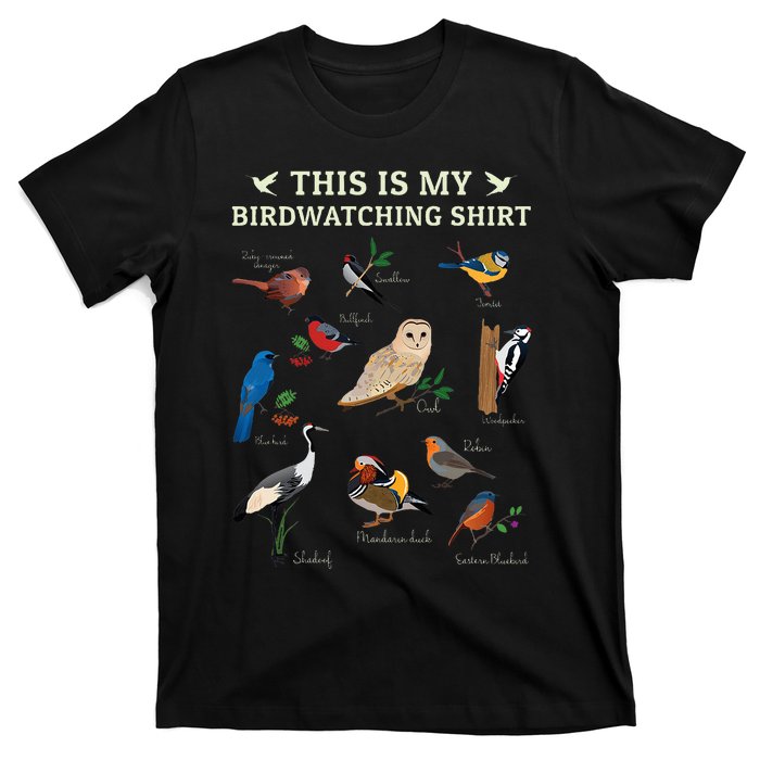 Cool Bird Lover Birdwatching Present Birdwatcher Birder Gift T-Shirt