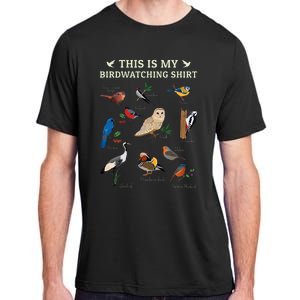 Cool Bird Lover Birdwatching Present Birdwatcher Birder Gift Adult ChromaSoft Performance T-Shirt