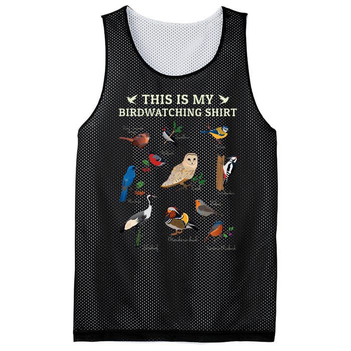 Cool Bird Lover Birdwatching Present Birdwatcher Birder Gift Mesh Reversible Basketball Jersey Tank