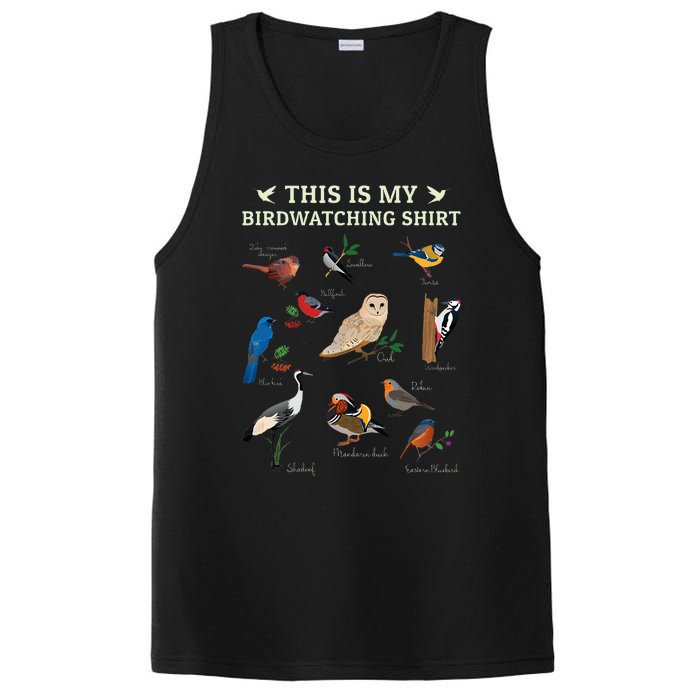 Cool Bird Lover Birdwatching Present Birdwatcher Birder Gift PosiCharge Competitor Tank