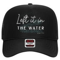 Christian Baptism Left It In The Water Matthew2819 High Crown Mesh Back Trucker Hat