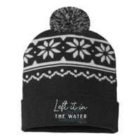 Christian Baptism Left It In The Water Matthew2819 USA-Made Snowflake Beanie