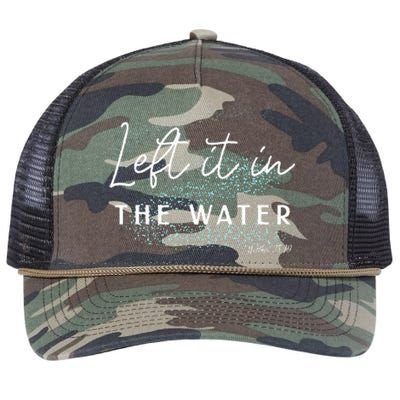 Christian Baptism Left It In The Water Matthew2819 Retro Rope Trucker Hat Cap