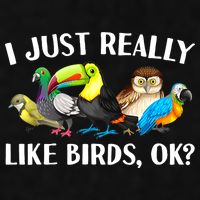 Cool Bird Lover Bird Watcher Nerd Parrot Birds Ladies PosiCharge Tri-Blend Wicking Tank