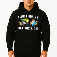 Cool Bird Lover Bird Watcher Nerd Parrot Birds Hoodie