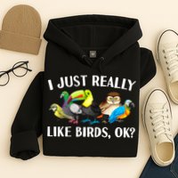 Cool Bird Lover Bird Watcher Nerd Parrot Birds Hoodie