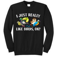 Cool Bird Lover Bird Watcher Nerd Parrot Birds Sweatshirt