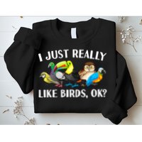 Cool Bird Lover Bird Watcher Nerd Parrot Birds Sweatshirt