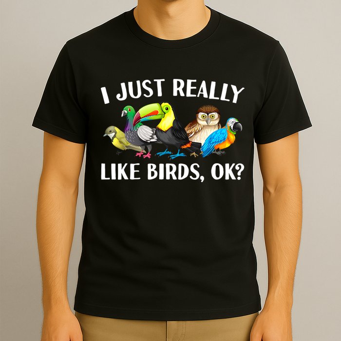 Cool Bird Lover Bird Watcher Nerd Parrot Birds T-Shirt