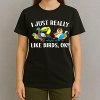 Cool Bird Lover Bird Watcher Nerd Parrot Birds T-Shirt