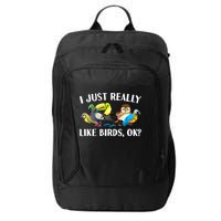 Cool Bird Lover Bird Watcher Nerd Parrot Birds City Backpack