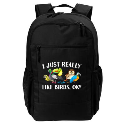 Cool Bird Lover Bird Watcher Nerd Parrot Birds Daily Commute Backpack